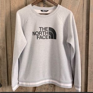 The North Face Women's High Trail Crew Sweatshirt- LG- Grey Heather